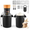 image:imageVEVOR Electric Grain Mill Grinder 600W High Power Commercial Spice Grinder 66 Gal Pulverizer Powder Machine with Galvanized Sharp Blades for Dry Grains Spices Cereals Coffee Corn amp PepperLarge