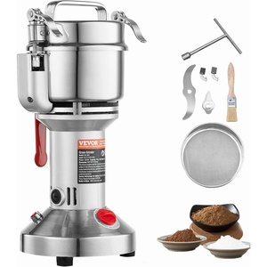 image:imageVEVOR 300g Electric Grain Mill Grinder High Speed 1500W Commercial Spice Grinders Stainless Steel Pulverizer Powder Machine for Dry Grains Spices Cereals Coffee Corn Pepper Straight Type