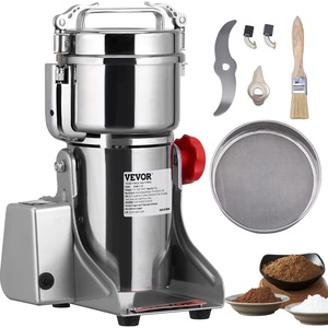 image:imageVEVOR Electric Grain Mill Grinder 600W High Power Commercial Spice Grinder 66 Gal Pulverizer Powder Machine with Galvanized Sharp Blades for Dry Grains Spices Cereals Coffee Corn amp Pepper700g