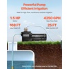 image:imageVEVOR 12 HP Shallow Well Jet Pump AC 115230 Volt 790 GPH Dual Voltage Cast Iron Well Jet Pump with 147 ft Max Head Lift Automatic Pressure Switch for Garden Irrigation Lawn Sprinkler System15 HP