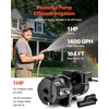 image:imageVEVOR 12 HP Shallow Well Jet Pump AC 115230 Volt 790 GPH Dual Voltage Cast Iron Well Jet Pump with 147 ft Max Head Lift Automatic Pressure Switch for Garden Irrigation Lawn Sprinkler System1 HP