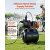 image:imageVEVOR 16 HP Shallow Well Pump with Pressure Tank 120V 1320 GPH Stainless Steel Irrigation Jet Pump with 5Gal Tank Automatic Water Booster System 2040 PSI Pressure Switch for Home Garden Lawn11HP  Plastic