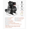 image:imageVEVOR 16 HP Shallow Well Pump with Pressure Tank 120V 1320 GPH Stainless Steel Irrigation Jet Pump with 5Gal Tank Automatic Water Booster System 2040 PSI Pressure Switch for Home Garden Lawn11HP  Plastic