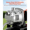 image:imageVEVOR 16 HP Shallow Well Pump with Pressure Tank 120V 1320 GPH Stainless Steel Irrigation Jet Pump with 5Gal Tank Automatic Water Booster System 2040 PSI Pressure Switch for Home Garden Lawn1732 X 1083 X 187 in