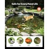 image:imageVEVOR 25 x 30 ft Pond Liner 14 Mil Thickness 3Layer Reinforced PE Fish Koi Pond Liner for Outdoor Ponds with Hemmed Edge and 4 Metal Buttonholes for Water Garden Waterfall and Fountains Black20 x 25 ft