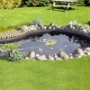 image:imageVEVOR 25 x 30 ft Pond Liner 14 Mil Thickness 3Layer Reinforced PE Fish Koi Pond Liner for Outdoor Ponds with Hemmed Edge and 4 Metal Buttonholes for Water Garden Waterfall and Fountains Black10 x 13 ft