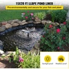 image:imageVEVOR 25 x 30 ft Pond Liner 14 Mil Thickness 3Layer Reinforced PE Fish Koi Pond Liner for Outdoor Ponds with Hemmed Edge and 4 Metal Buttonholes for Water Garden Waterfall and Fountains Black15 x 20 ft