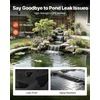 image:imageVEVOR 25 x 30 ft Pond Liner 14 Mil Thickness 3Layer Reinforced PE Fish Koi Pond Liner for Outdoor Ponds with Hemmed Edge and 4 Metal Buttonholes for Water Garden Waterfall and Fountains Black20 x 25 ft