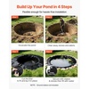 image:imageVEVOR 25 x 30 ft Pond Liner 14 Mil Thickness 3Layer Reinforced PE Fish Koi Pond Liner for Outdoor Ponds with Hemmed Edge and 4 Metal Buttonholes for Water Garden Waterfall and Fountains Black20 x 25 ft