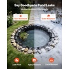 image:imageVEVOR 25 x 30 ft Pond Liner 14 Mil Thickness 3Layer Reinforced PE Fish Koi Pond Liner for Outdoor Ponds with Hemmed Edge and 4 Metal Buttonholes for Water Garden Waterfall and Fountains Black8 x 10 ft