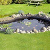 image:imageVEVOR 25 x 30 ft Pond Liner 14 Mil Thickness 3Layer Reinforced PE Fish Koi Pond Liner for Outdoor Ponds with Hemmed Edge and 4 Metal Buttonholes for Water Garden Waterfall and Fountains Black20 x 25 ft