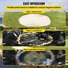 image:imageVEVOR 25 x 30 ft Pond Liner 14 Mil Thickness 3Layer Reinforced PE Fish Koi Pond Liner for Outdoor Ponds with Hemmed Edge and 4 Metal Buttonholes for Water Garden Waterfall and Fountains Black15 x 20 ft