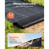 image:imageVEVOR 3x100FT 32oz Weed Barrier Fabric Heavy Duty Landscape Fabric Weed Blocker Fabric Garden Weed Mat Lawn Fabric Weed Control Fabric Driveway Fabric Ground Cover Woven Landscape Cloth Black4FT50FT2Packs32oz