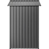 image:imageVEVOR 6 x 4 FT Metal Garden Shed Outdoor Storage Shed with Lockable Doors amp 4 Louver Vents Peak Roof Metal Sheds Outdoors Storage Storaged Sheds Clearance for Backyard Garden Patio Bike Gray