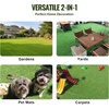 image:imageVEVOR Artificial Grass 15 x 7 ft Fake Grass Turf Rug 138 in Pile Height Realistic Synthetic Lawn Carpet Roll Mat Easy Clean Drainage Holes for Patio Garden Balcony Outdoor Indoor Decor Green6 x 10 Rectangular