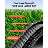 image:imageVEVOR Artificial Grass 15 x 7 ft Fake Grass Turf Rug 138 in Pile Height Realistic Synthetic Lawn Carpet Roll Mat Easy Clean Drainage Holes for Patio Garden Balcony Outdoor Indoor Decor Green12 x 7 FT