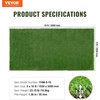 image:imageVEVOR Artificial Grass 15 x 7 ft Fake Grass Turf Rug 138 in Pile Height Realistic Synthetic Lawn Carpet Roll Mat Easy Clean Drainage Holes for Patio Garden Balcony Outdoor Indoor Decor Green5 x 10 FT