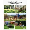 image:imageVEVOR Artificial Grass 15 x 7 ft Fake Grass Turf Rug 138 in Pile Height Realistic Synthetic Lawn Carpet Roll Mat Easy Clean Drainage Holes for Patio Garden Balcony Outdoor Indoor Decor Green15 x 7 FT