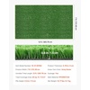 image:imageVEVOR Artificial Grass 15 x 7 ft Fake Grass Turf Rug 138 in Pile Height Realistic Synthetic Lawn Carpet Roll Mat Easy Clean Drainage Holes for Patio Garden Balcony Outdoor Indoor Decor Green12 x 7 FT