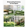 image:imageVEVOR Artificial Grass 15 x 7 ft Fake Grass Turf Rug 138 in Pile Height Realistic Synthetic Lawn Carpet Roll Mat Easy Clean Drainage Holes for Patio Garden Balcony Outdoor Indoor Decor Green12 x 7 FT