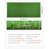 image:imageVEVOR Artificial Grass 15 x 7 ft Fake Grass Turf Rug 138 in Pile Height Realistic Synthetic Lawn Carpet Roll Mat Easy Clean Drainage Holes for Patio Garden Balcony Outdoor Indoor Decor Green15 x 7 FT
