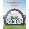 image:imageVEVOR Bike Tent 4 to 5 Bikes Outdoor Spacious Bike Storage Tent with Ventilated Window Waterproof EasytoInstall Bike Tent with High Strength Fiberglass amp Dual Zippers Fit for BicycleBlack Curved top  XXL for 45 Bikes