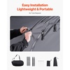 image:imageVEVOR Bike Tent 4 to 5 Bikes Outdoor Spacious Bike Storage Tent with Ventilated Window Waterproof EasytoInstall Bike Tent with High Strength Fiberglass amp Dual Zippers Fit for BicycleBlack Cabinshaped  XXL for 45 Bikes w 2 Doors
