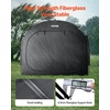image:imageVEVOR Bike Tent 4 to 5 Bikes Outdoor Spacious Bike Storage Tent with Ventilated Window Waterproof EasytoInstall Bike Tent with High Strength Fiberglass amp Dual Zippers Fit for BicycleBlack Cabinshaped  XXL for 45 Bikes