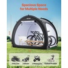 image:imageVEVOR Bike Tent 4 to 5 Bikes Outdoor Spacious Bike Storage Tent with Ventilated Window Waterproof EasytoInstall Bike Tent with High Strength Fiberglass amp Dual Zippers Fit for BicycleBlack Curved top  XL for 34 Bikes
