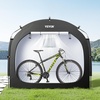 image:imageVEVOR Bike Tent 4 to 5 Bikes Outdoor Spacious Bike Storage Tent with Ventilated Window Waterproof EasytoInstall Bike Tent with High Strength Fiberglass amp Dual Zippers Fit for BicycleBlack Cabinshaped  XXXL for 56 Bikes w 2 Doors