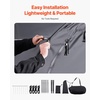 image:imageVEVOR Bike Tent 4 to 5 Bikes Outdoor Spacious Bike Storage Tent with Ventilated Window Waterproof EasytoInstall Bike Tent with High Strength Fiberglass amp Dual Zippers Fit for BicycleBlack Curved top  XXXL for 56 Bikes w 2 Doors