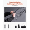image:imageVEVOR Bike Tent 4 to 5 Bikes Outdoor Spacious Bike Storage Tent with Ventilated Window Waterproof EasytoInstall Bike Tent with High Strength Fiberglass amp Dual Zippers Fit for BicycleBlack Curved top  XL for 34 Bikes