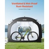 image:imageVEVOR Bike Tent 4 to 5 Bikes Outdoor Spacious Bike Storage Tent with Ventilated Window Waterproof EasytoInstall Bike Tent with High Strength Fiberglass amp Dual Zippers Fit for BicycleBlack Cabinshaped  XXL for 45 Bikes