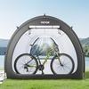 image:imageVEVOR Bike Tent 4 to 5 Bikes Outdoor Spacious Bike Storage Tent with Ventilated Window Waterproof EasytoInstall Bike Tent with High Strength Fiberglass amp Dual Zippers Fit for BicycleBlack Curved top  XXL for 45 Bikes