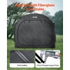 image:imageVEVOR Bike Tent 4 to 5 Bikes Outdoor Spacious Bike Storage Tent with Ventilated Window Waterproof EasytoInstall Bike Tent with High Strength Fiberglass amp Dual Zippers Fit for BicycleBlack Cabinshaped  XXXL for 56 Bikes w 2 Doors