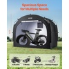 image:imageVEVOR Bike Tent 4 to 5 Bikes Outdoor Spacious Bike Storage Tent with Ventilated Window Waterproof EasytoInstall Bike Tent with High Strength Fiberglass amp Dual Zippers Fit for BicycleBlack Cabinshaped  L for 12 Bikes