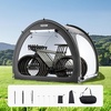 image:imageVEVOR Bike Tent 4 to 5 Bikes Outdoor Spacious Bike Storage Tent with Ventilated Window Waterproof EasytoInstall Bike Tent with High Strength Fiberglass amp Dual Zippers Fit for BicycleBlack Curved top  XL for 34 Bikes