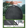 image:imageVEVOR Bike Tent 4 to 5 Bikes Outdoor Spacious Bike Storage Tent with Ventilated Window Waterproof EasytoInstall Bike Tent with High Strength Fiberglass amp Dual Zippers Fit for BicycleBlack Curved top  XXXL for 56 Bikes w 2 Doors