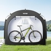 image:imageVEVOR Bike Tent 4 to 5 Bikes Outdoor Spacious Bike Storage Tent with Ventilated Window Waterproof EasytoInstall Bike Tent with High Strength Fiberglass amp Dual Zippers Fit for BicycleBlack Cabinshaped  L for 12 Bikes