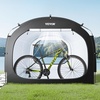 image:imageVEVOR Bike Tent 4 to 5 Bikes Outdoor Spacious Bike Storage Tent with Ventilated Window Waterproof EasytoInstall Bike Tent with High Strength Fiberglass amp Dual Zippers Fit for BicycleBlack Cabinshaped  XXL for 45 Bikes
