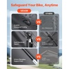 image:imageVEVOR Bike Tent 4 to 5 Bikes Outdoor Spacious Bike Storage Tent with Ventilated Window Waterproof EasytoInstall Bike Tent with High Strength Fiberglass amp Dual Zippers Fit for BicycleBlack Curved top  XL for 34 Bikes