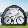 image:imageVEVOR Bike Tent 4 to 5 Bikes Outdoor Spacious Bike Storage Tent with Ventilated Window Waterproof EasytoInstall Bike Tent with High Strength Fiberglass amp Dual Zippers Fit for BicycleBlack Cabinshaped  XXL for 45 Bikes w 2 Doors