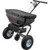 image:imageVEVOR Broadcast Spreader 50LBS Capacity Drop Spreader with Hopper Grate 18 in Spreading Width amp 30 Settings 10 in All Terrain Tires Garden amp Lawn Spreaders for Seed FertilizerBlack