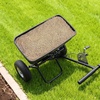 image:imageVEVOR Broadcast Spreader 50LBS Capacity Drop Spreader with Hopper Grate 18 in Spreading Width amp 30 Settings 10 in All Terrain Tires Garden amp Lawn Spreaders for Seed FertilizerBlack