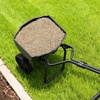 image:imageVEVOR Broadcast Spreader 50LBS Capacity Drop Spreader with Hopper Grate 18 in Spreading Width amp 30 Settings 10 in All Terrain Tires Garden amp Lawn Spreaders for Seed FertilizerBlack