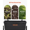 image:imageVEVOR Broadcast Spreader 50LBS Capacity Drop Spreader with Hopper Grate 18 in Spreading Width amp 30 Settings 10 in All Terrain Tires Garden amp Lawn Spreaders for Seed FertilizerBlack