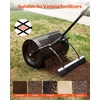 image:imageVEVOR Broadcast Spreader 50LBS Capacity Drop Spreader with Hopper Grate 18 in Spreading Width amp 30 Settings 10 in All Terrain Tires Garden amp Lawn Spreaders for Seed FertilizerBlack