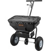 image:imageVEVOR Broadcast Spreader 50LBS Capacity Drop Spreader with Hopper Grate 18 in Spreading Width amp 30 Settings 10 in All Terrain Tires Garden amp Lawn Spreaders for Seed FertilizerBlack