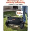 image:imageVEVOR Broadcast Spreader 50LBS Capacity Drop Spreader with Hopper Grate 18 in Spreading Width amp 30 Settings 10 in All Terrain Tires Garden amp Lawn Spreaders for Seed FertilizerBlack