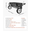 image:imageVEVOR Broadcast Spreader 50LBS Capacity Drop Spreader with Hopper Grate 18 in Spreading Width amp 30 Settings 10 in All Terrain Tires Garden amp Lawn Spreaders for Seed FertilizerBlack